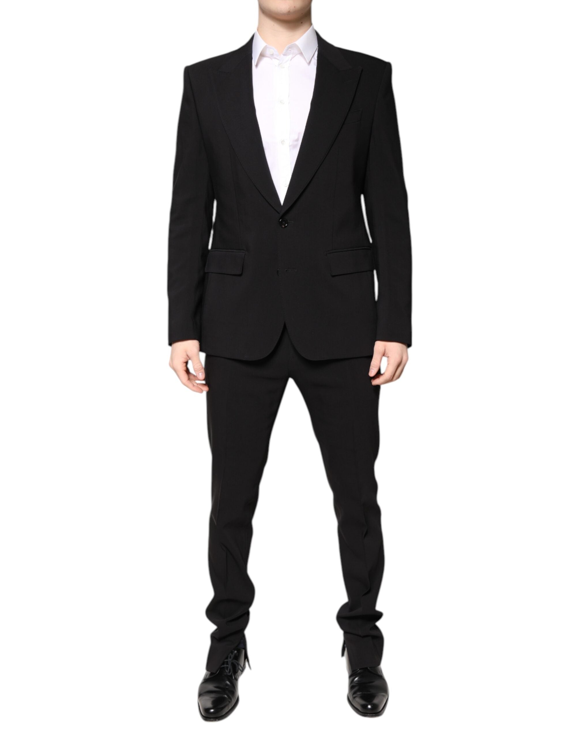 Dolce & Gabbana Multicolor Polyester Jacquard 2 Piece Men's Suit