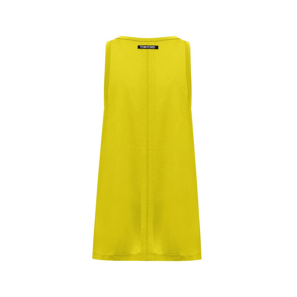 Tom Ford Yellow Silk Tank Women's Top