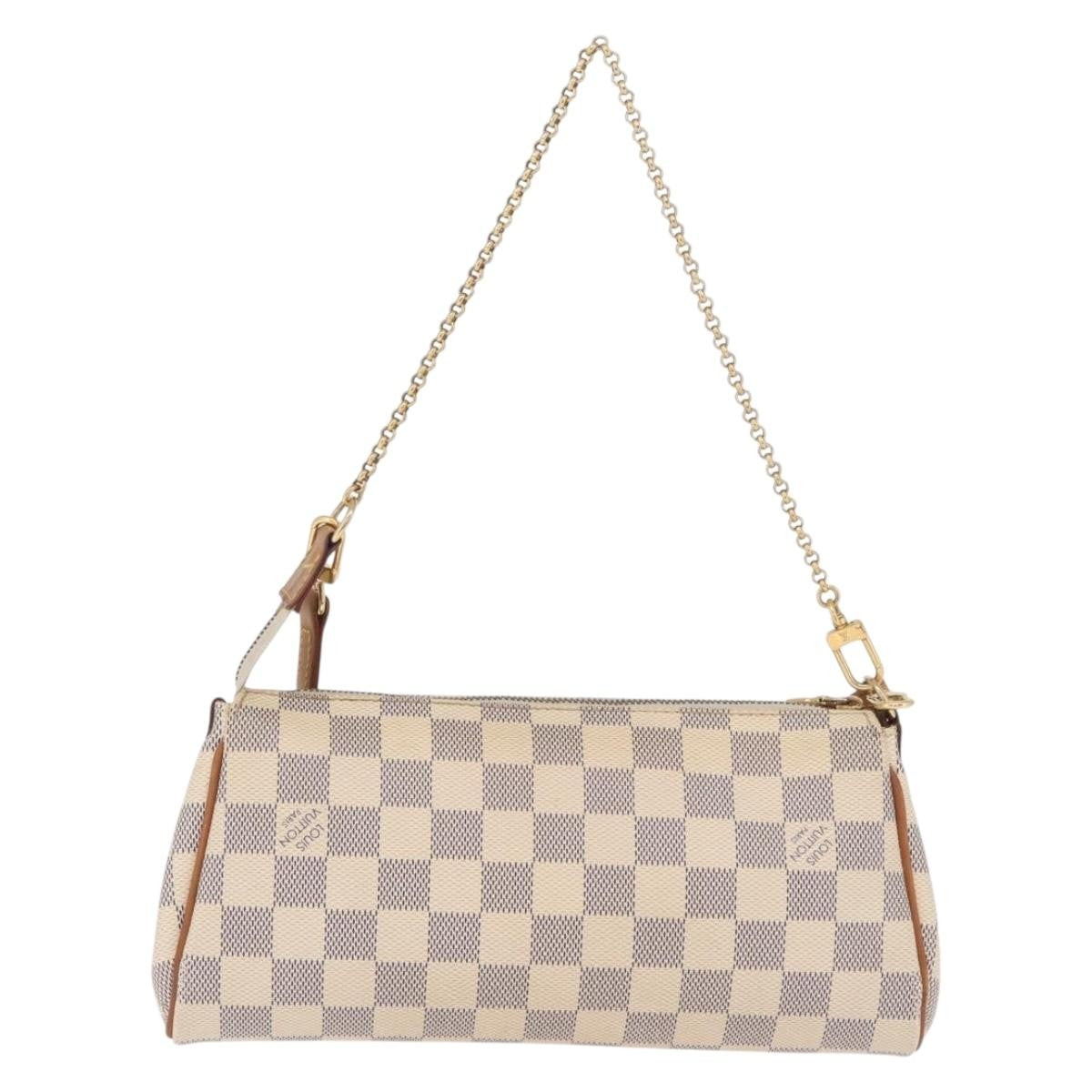 Louis Vuitton Eva Damier White Canvas Handbag (Pre-Owned)
