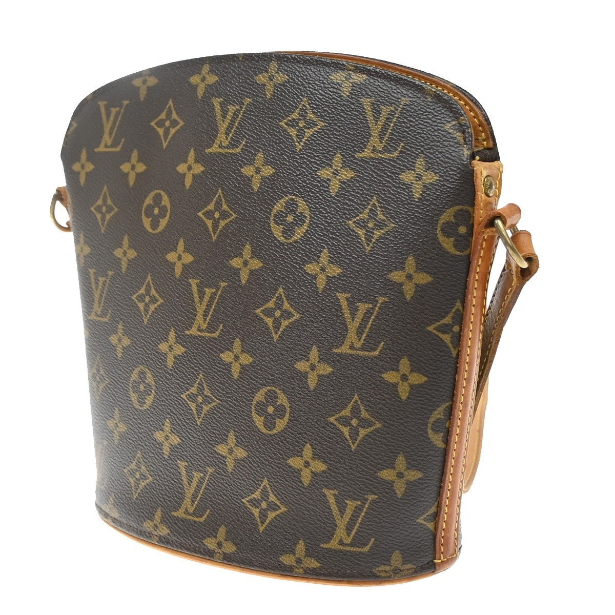 Louis Vuitton Drouot Monogram Canvas Brown Canvas Shoulder Bag Bag (Pre-Owned)