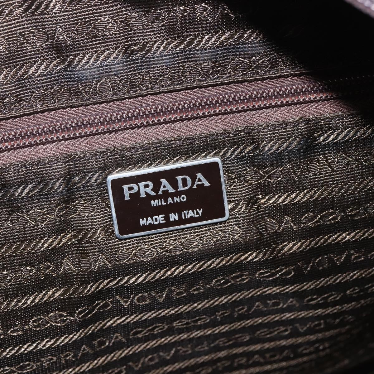 Prada Vintage Zip Tote Tessuto Khaki Nylon Tote Bag Bag (Pre-Owned)