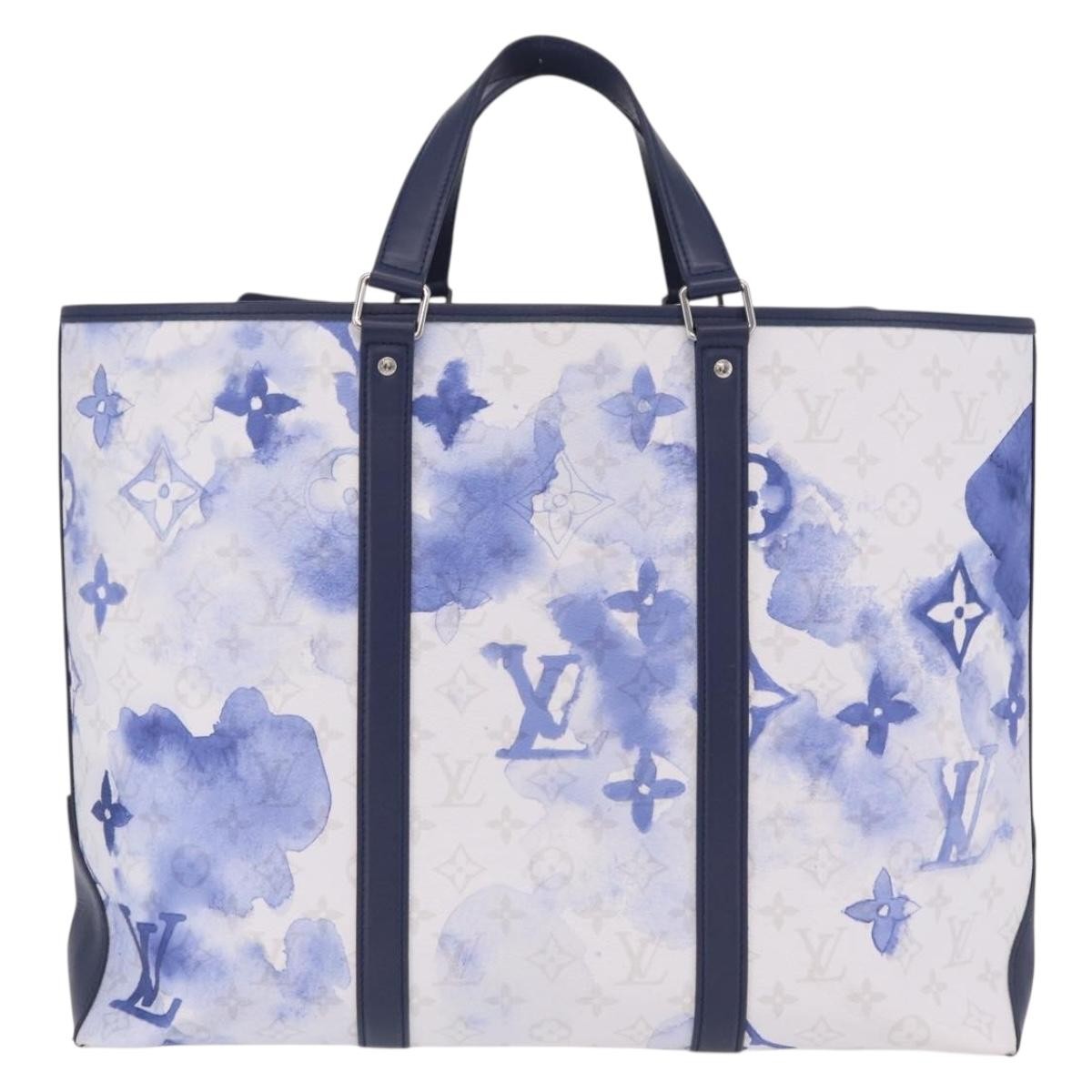 Louis Vuitton New Limited Edition Monogram Watercolor Canvas Blue Canvas Tote Bag Bag (Pre-Owned)