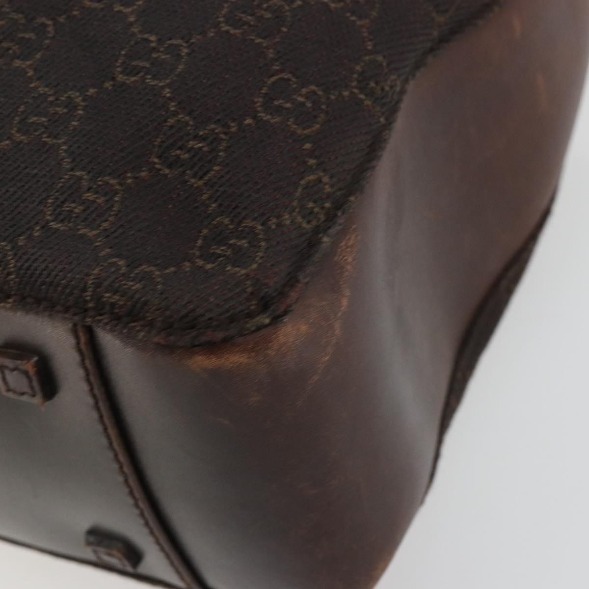 Gucci Vintage Jackie Gg Canvas Brown Canvas Backpack Bag (Pre-Owned)