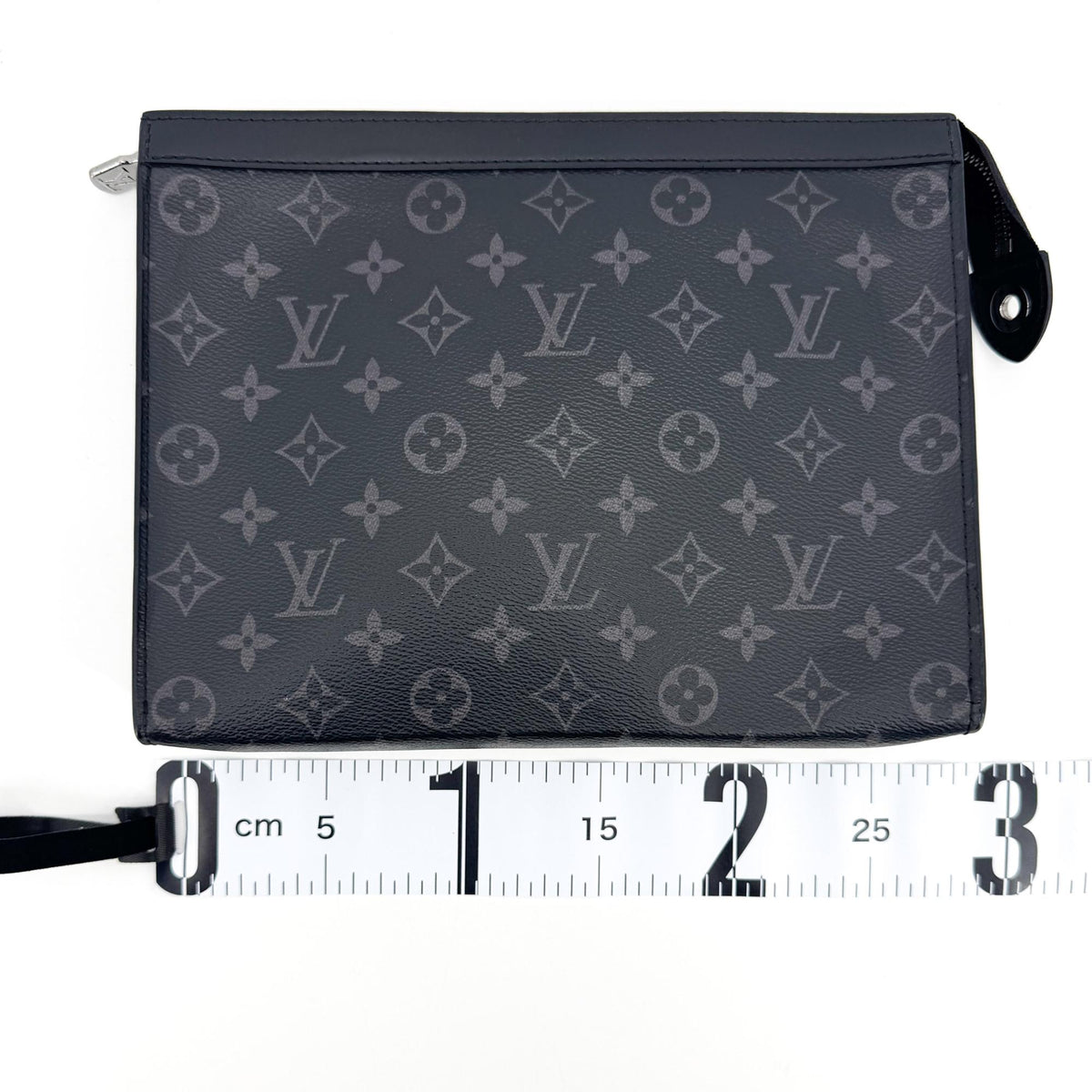 Louis Vuitton Pochette Voyage Reverse Monogram Eclipse Canvas Black Canvas Clutche & Pouche Bag (Pre-Owned)