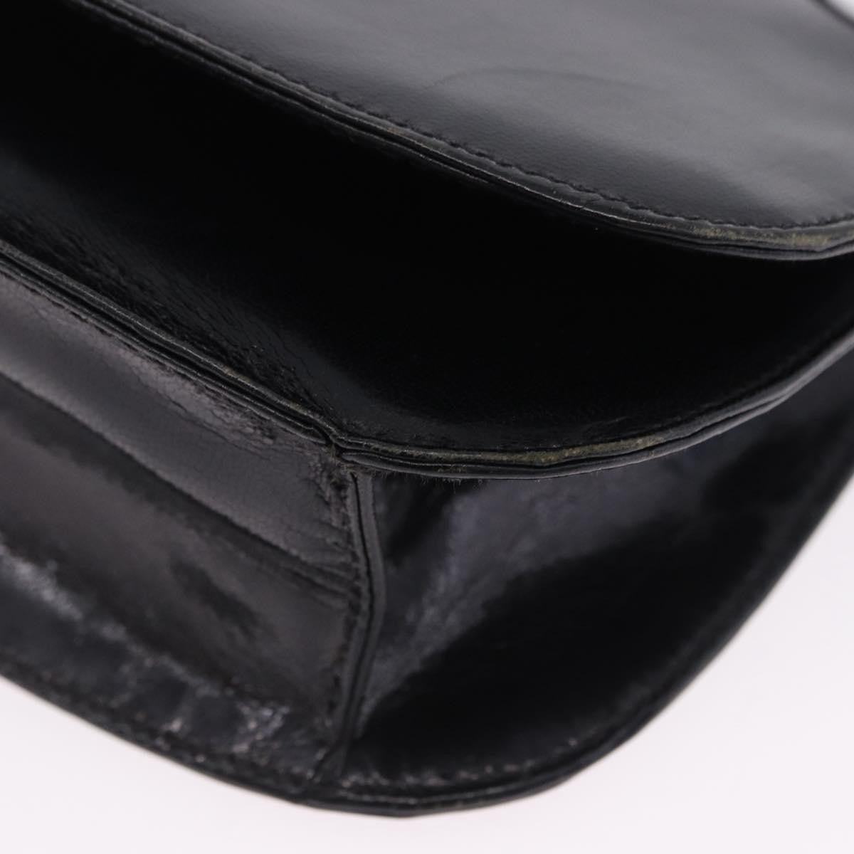 Prada Chain Shoulder Leather Black Leather Shoulder Bag Bag (Pre-Owned)