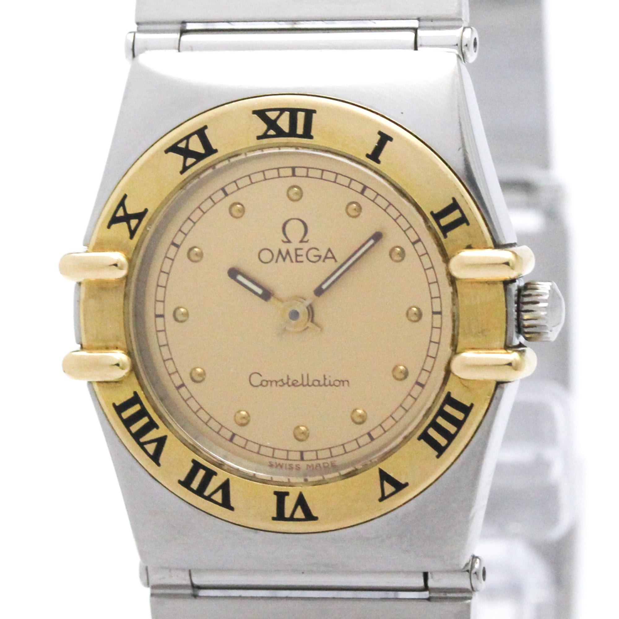 Omega Constellation Quartz Stainless Steel And Yellow Gold Watch (Pre-Owned)