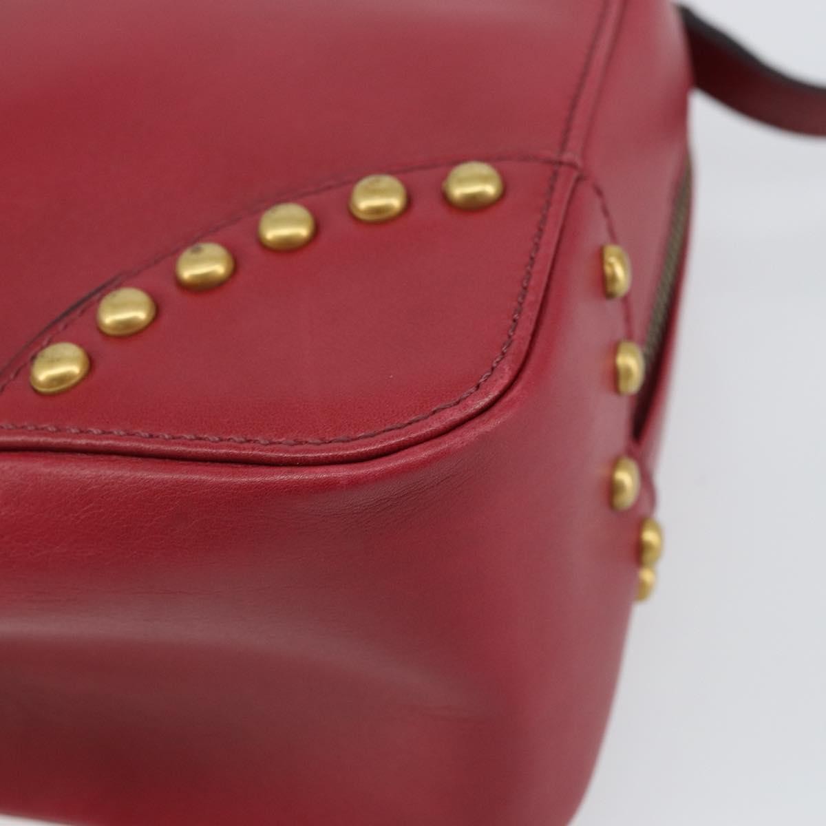 Celine Handbag Leather Red Leather Handbag (Pre-Owned)
