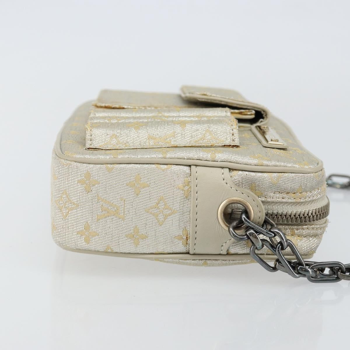Louis Vuitton Mckenna Mini Lin Gold Canvas Bag (Pre-Owned)