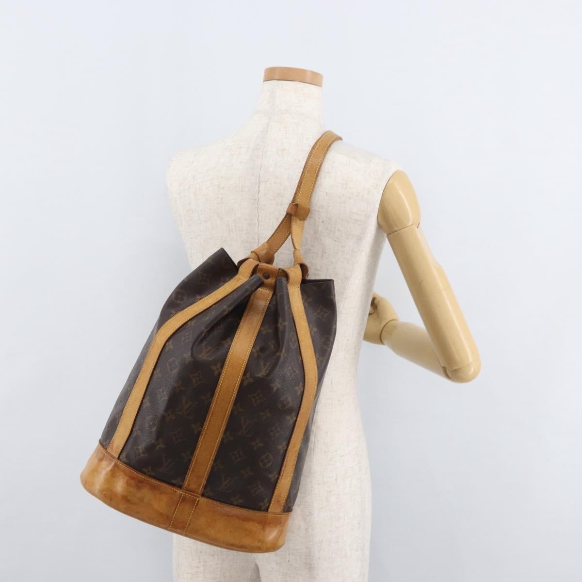 Louis Vuitton Randonnee Monogram Canvas Brown Canvas Shoulder Bag Bag (Pre-Owned)
