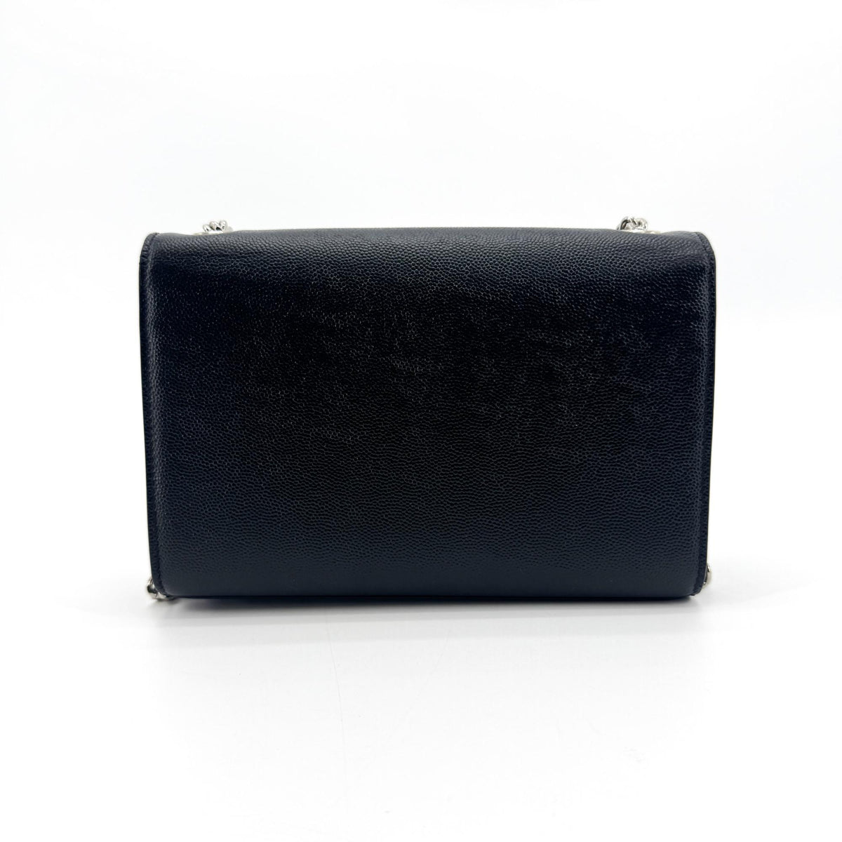 Saint Laurent Classic Monogram Flap Chain Leather Black Leather Crossbody Bag Bag (Pre-Owned)