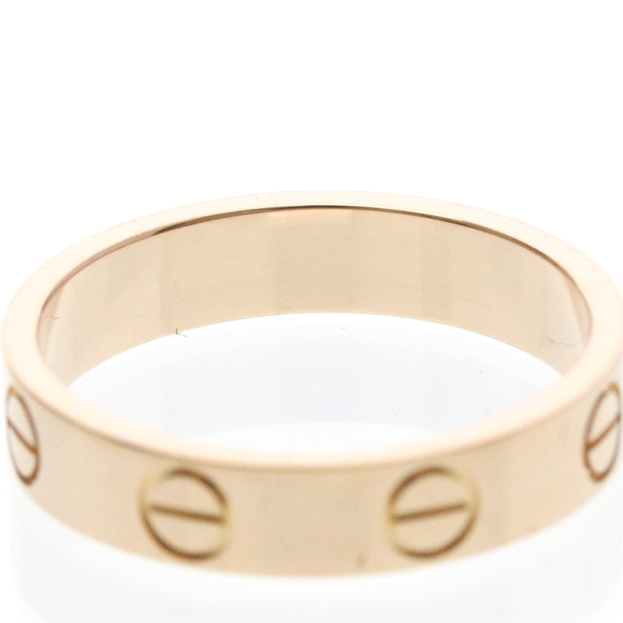 Cartier Love Wedding Band 18K Rose Gold Gold Pink_Gold Ring Jewelry (Pre-Owned)