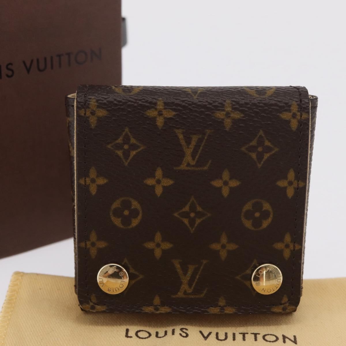 Louis Vuitton Folding Jewelry Case Monogram Canvas Brown Canvas Toiletry Case Accessory (Pre-Owned)
