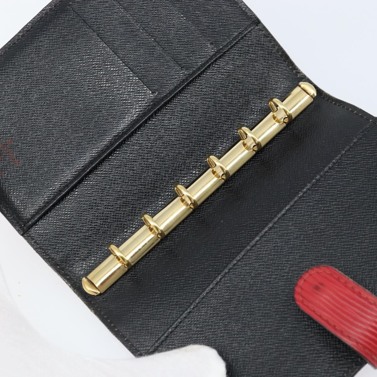 Louis Vuitton Agenda Cover Epi Leather Red Leather Wallets Accessory (Pre-Owned)