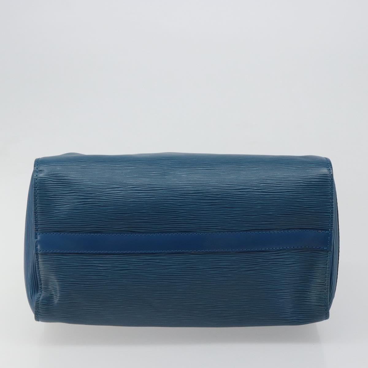 Louis Vuitton Speedy Epi Leather Blue Leather Handbag (Pre-Owned)