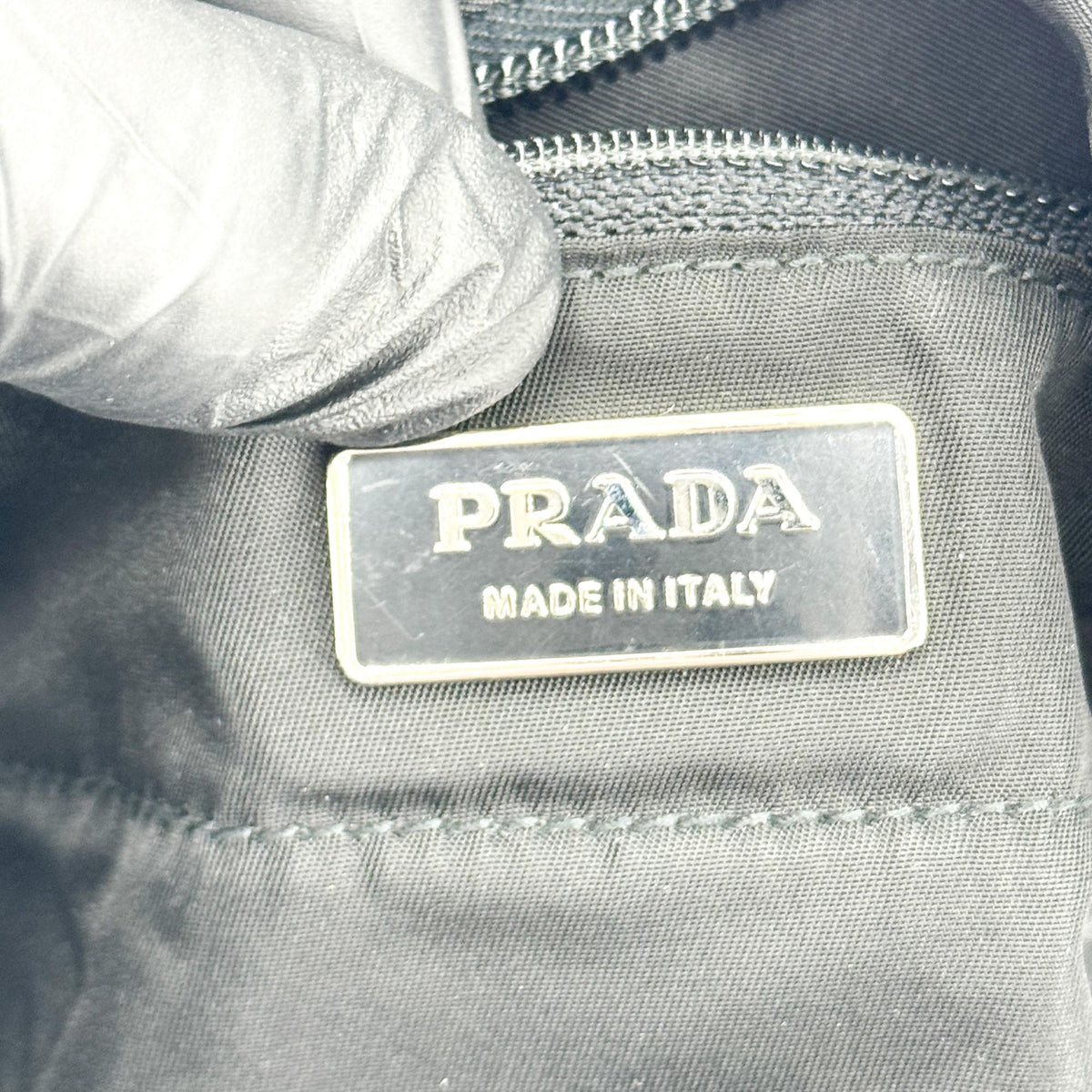 Prada Open Tote Tessuto Black Nylon Handbag (Pre-Owned)