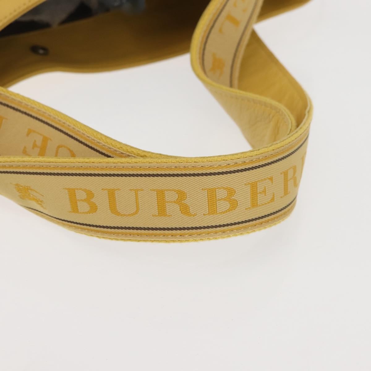 Burberry Blue Label Leather Yellow Leather Tote Bag Bag (Pre-Owned)