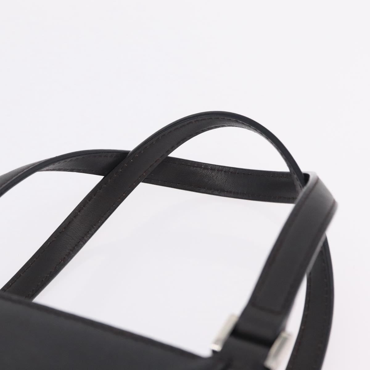 Burberry Vintage Leather Black Leather Handbag (Pre-Owned)