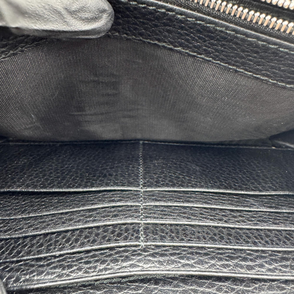 Gucci Dionysus Leather Black Leather Handbag (Pre-Owned)