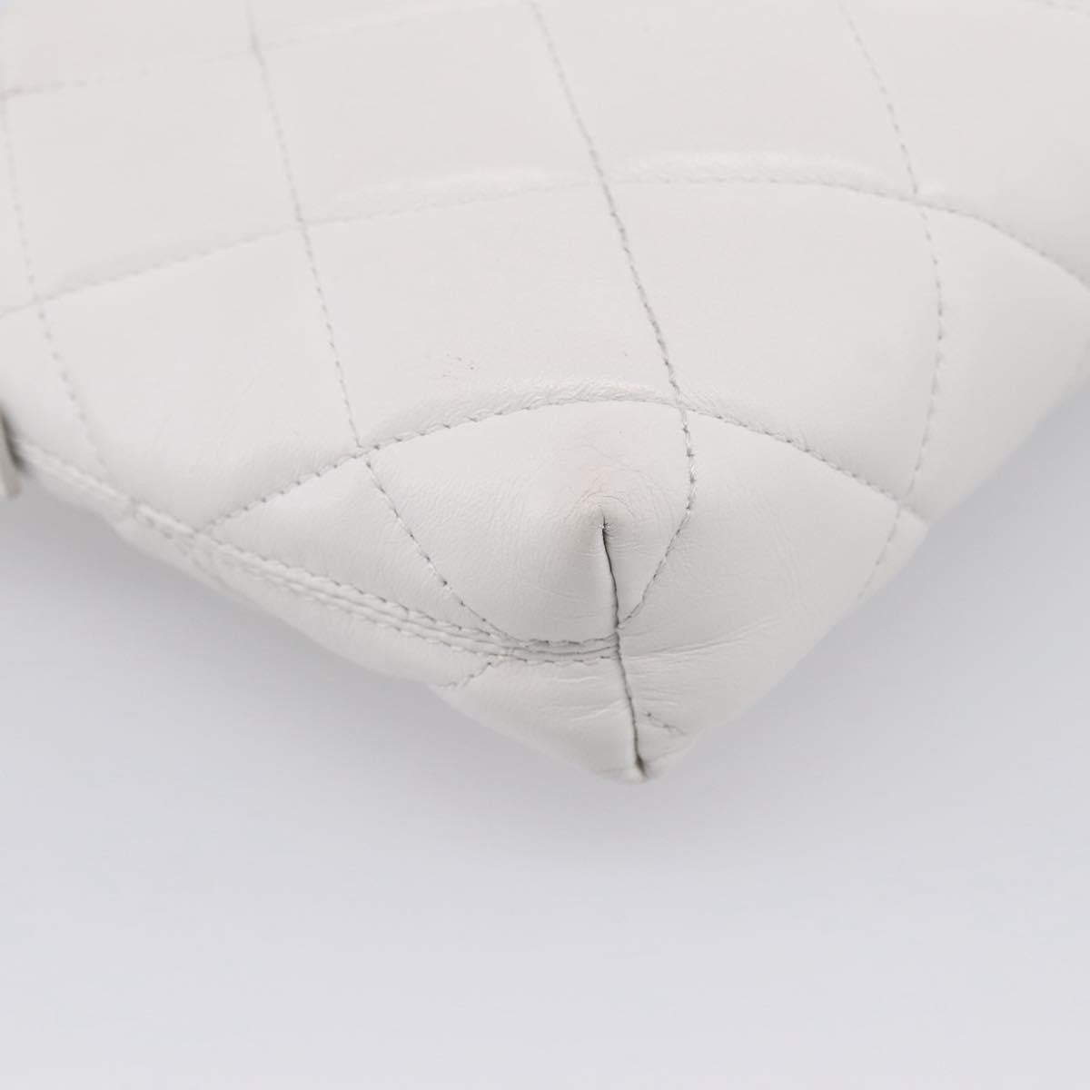 Balenciaga Touch B. Camera Quilted Leather White Leather Handbag (Pre-Owned)