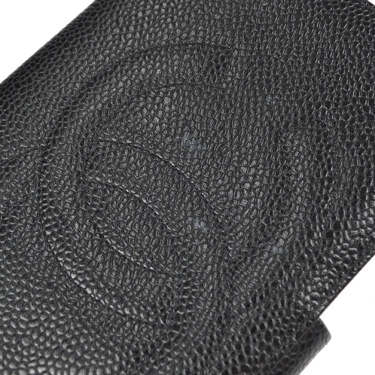 Chanel Timeless Cc French Caviar Black Leather Wallets Accessory (Pre-Owned)