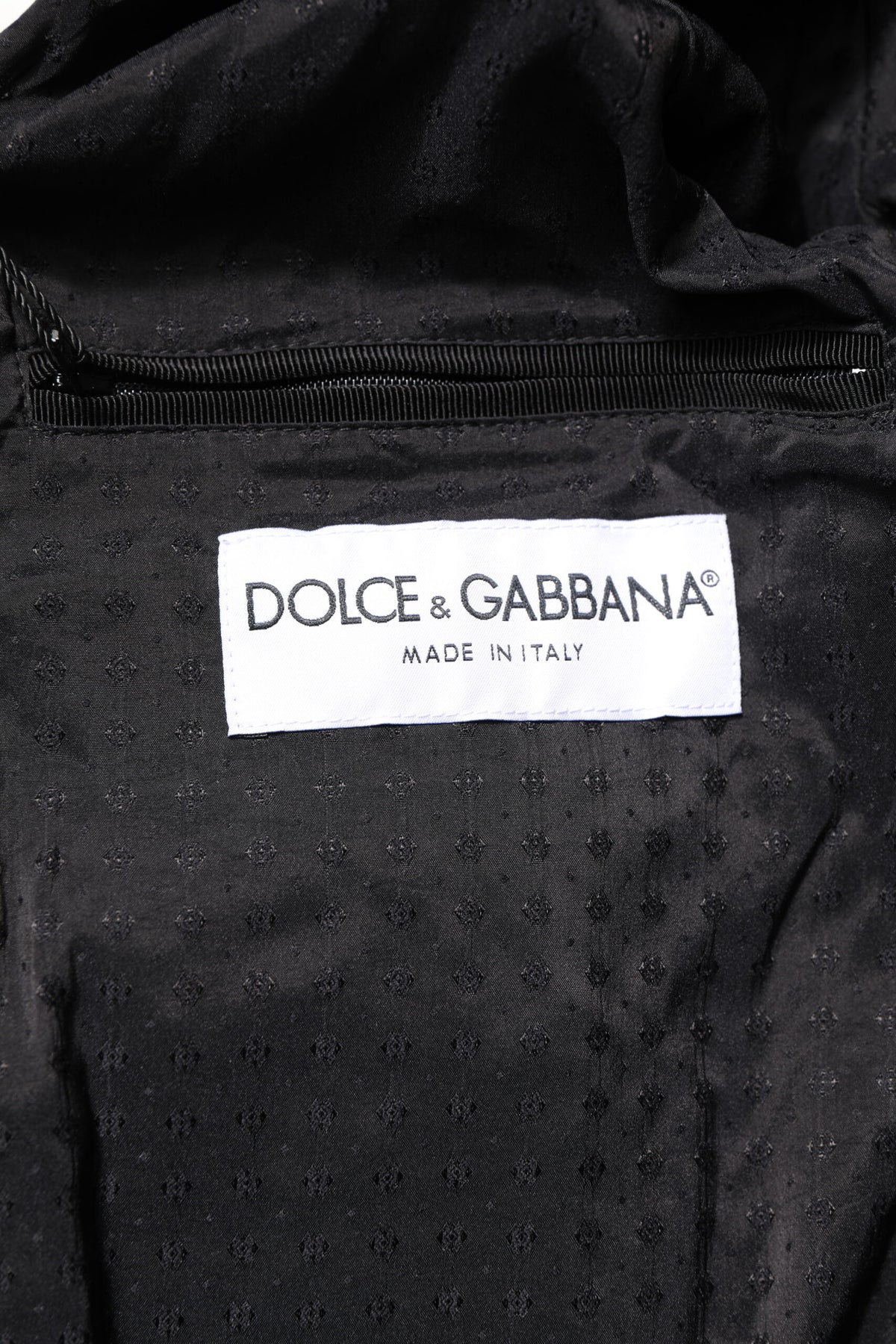 Dolce & Gabbana Black Lambskin Leather Full Zip Biker Men's Jacket (Pre-Owned)