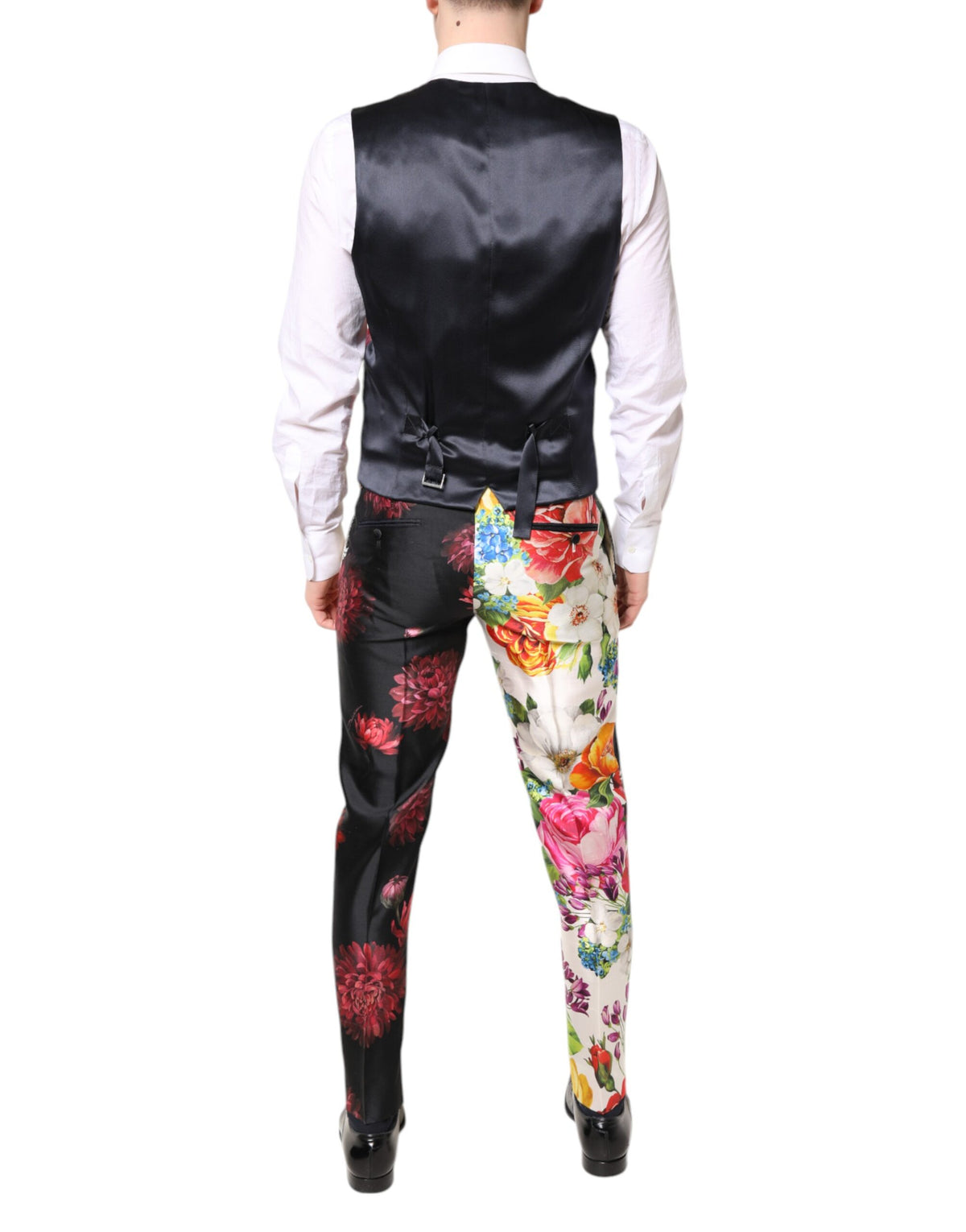 Dolce & Gabbana Multicolor Floral SICILIA Silk 3 Piece Men's Suit