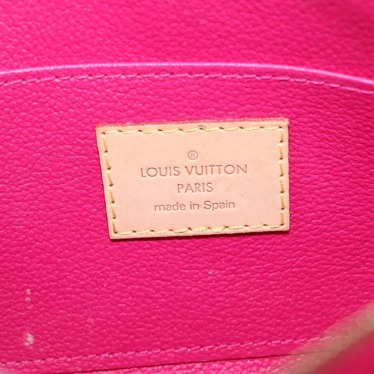 Louis Vuitton Cosmetic Case Limited Edition Monogram Vernis Ikat Pink Patent_Leather Toiletry Case Accessory (Pre-Owned)