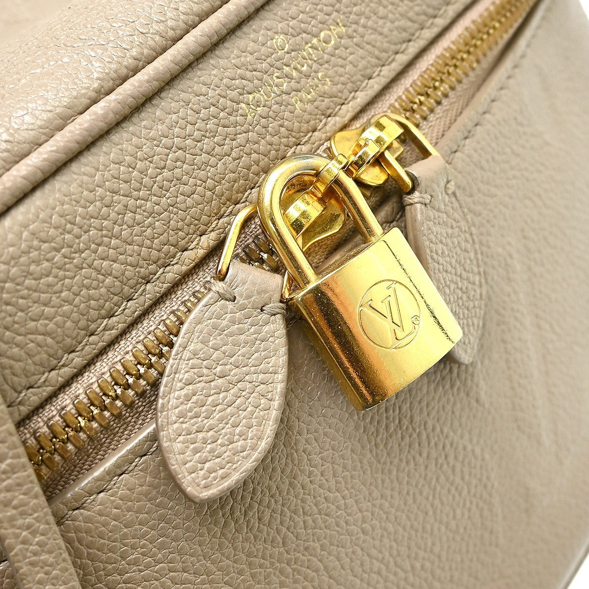 Louis Vuitton Vanity Monogram Empreinte Giant Beige Leather Handbag (Pre-Owned)