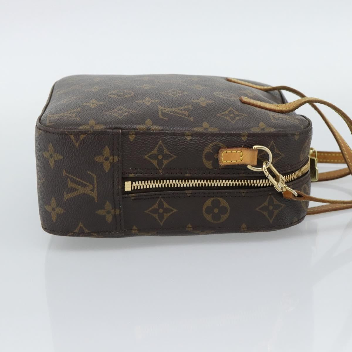 Louis Vuitton Spontini Monogram Canvas Brown Canvas Handbag (Pre-Owned)