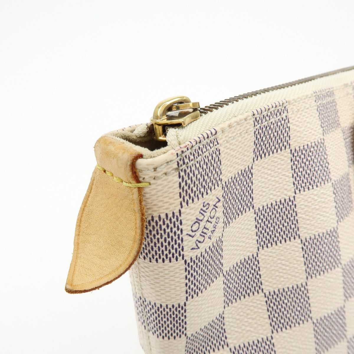 Louis Vuitton Saleya Damier Beige Canvas Handbag (Pre-Owned)