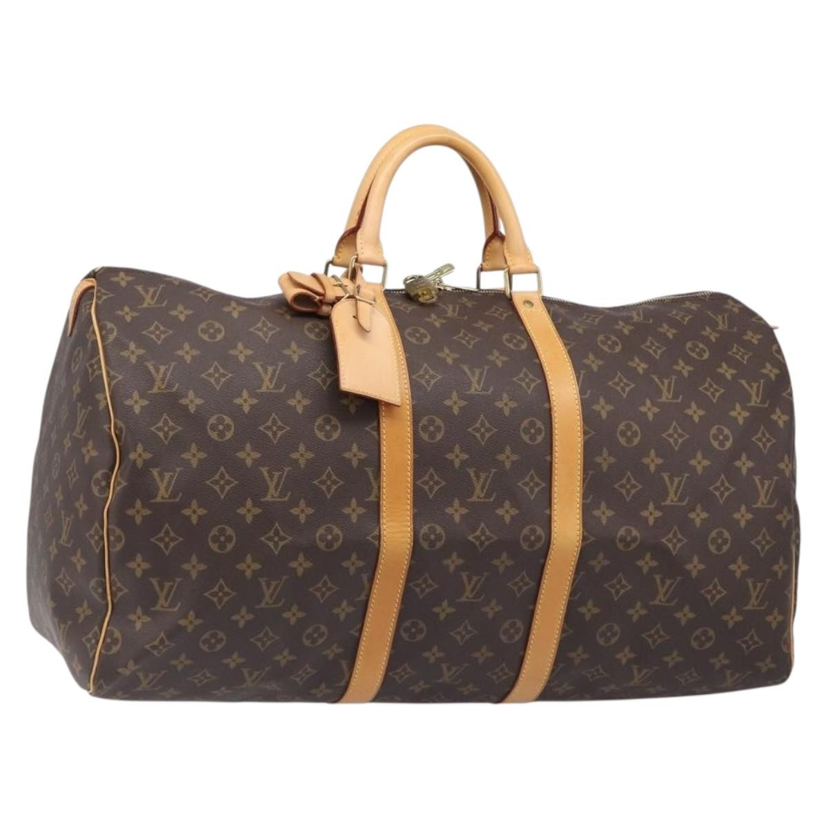Louis Vuitton Keepall Monogram Canvas Brown Canvas Travel Bag Bag (Pre-Owned)