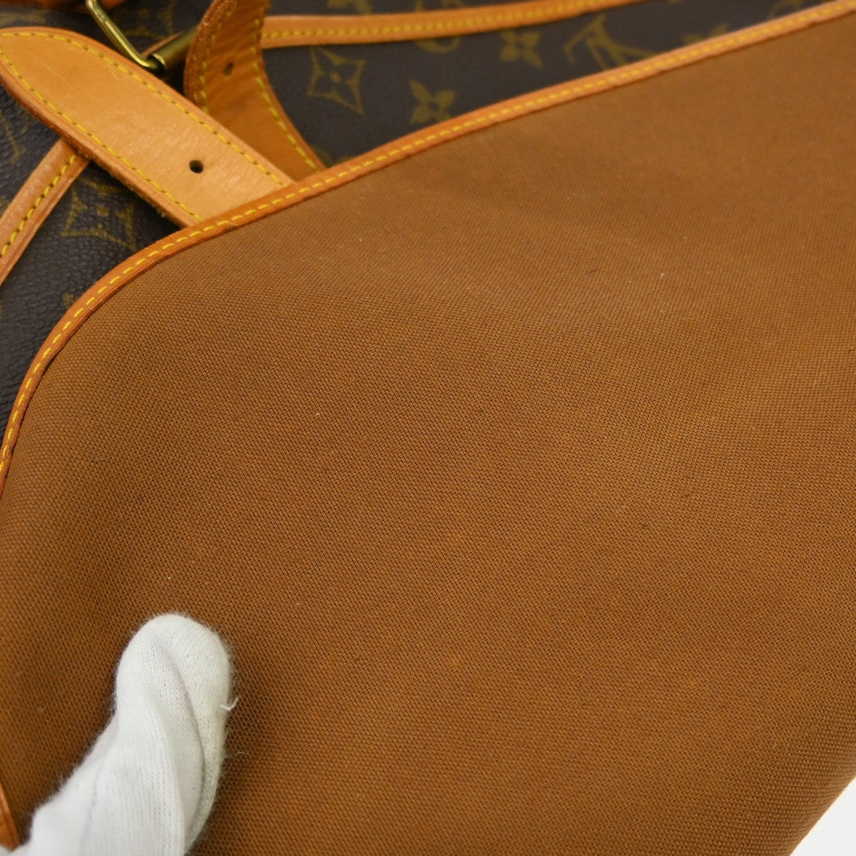 Louis Vuitton Saumur Monogram Canvas Brown Canvas Shoulder Bag Bag (Pre-Owned)