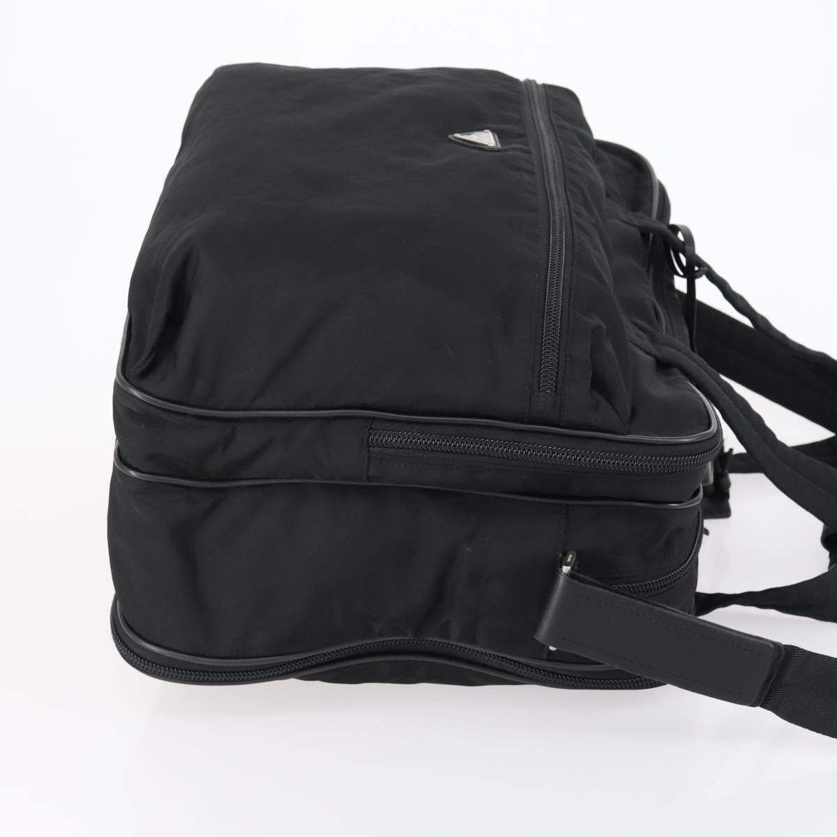 Prada Porta Computer Tessuto And Saffiano Leather Black Nylon Briefcase Bag (Pre-Owned)