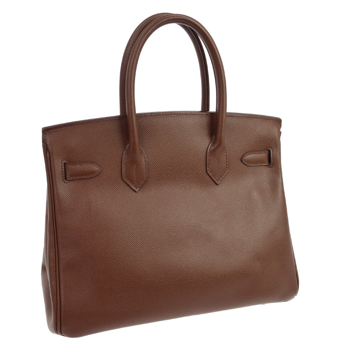Hermes Birkin Brown Courchevel With Gold Hardware Brown Leather Handbag (Pre-Owned)