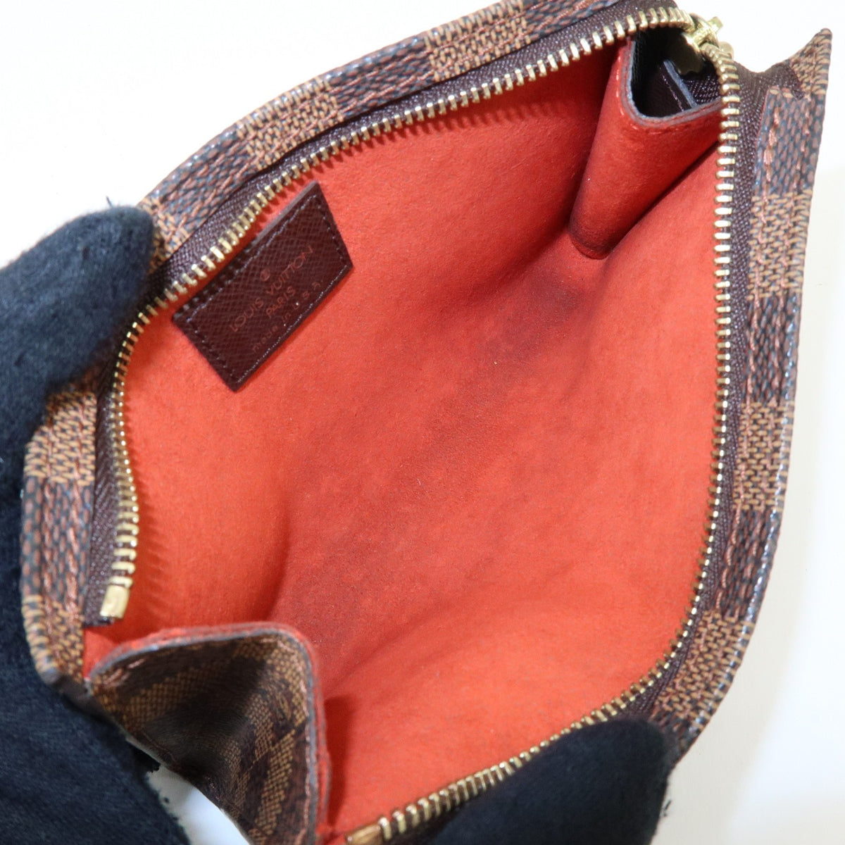 Louis Vuitton Marais Bucket Zip Damier Brown Canvas Clutche & Pouche Bag (Pre-Owned)