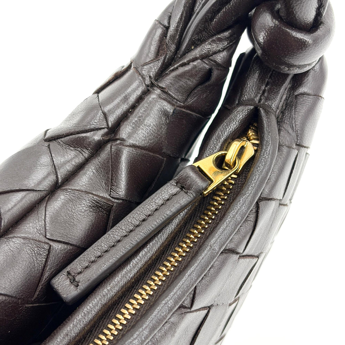 Bottega Veneta Gemelli Intrecciato Leather Black Leather Shoulder Bag Bag (Pre-Owned)