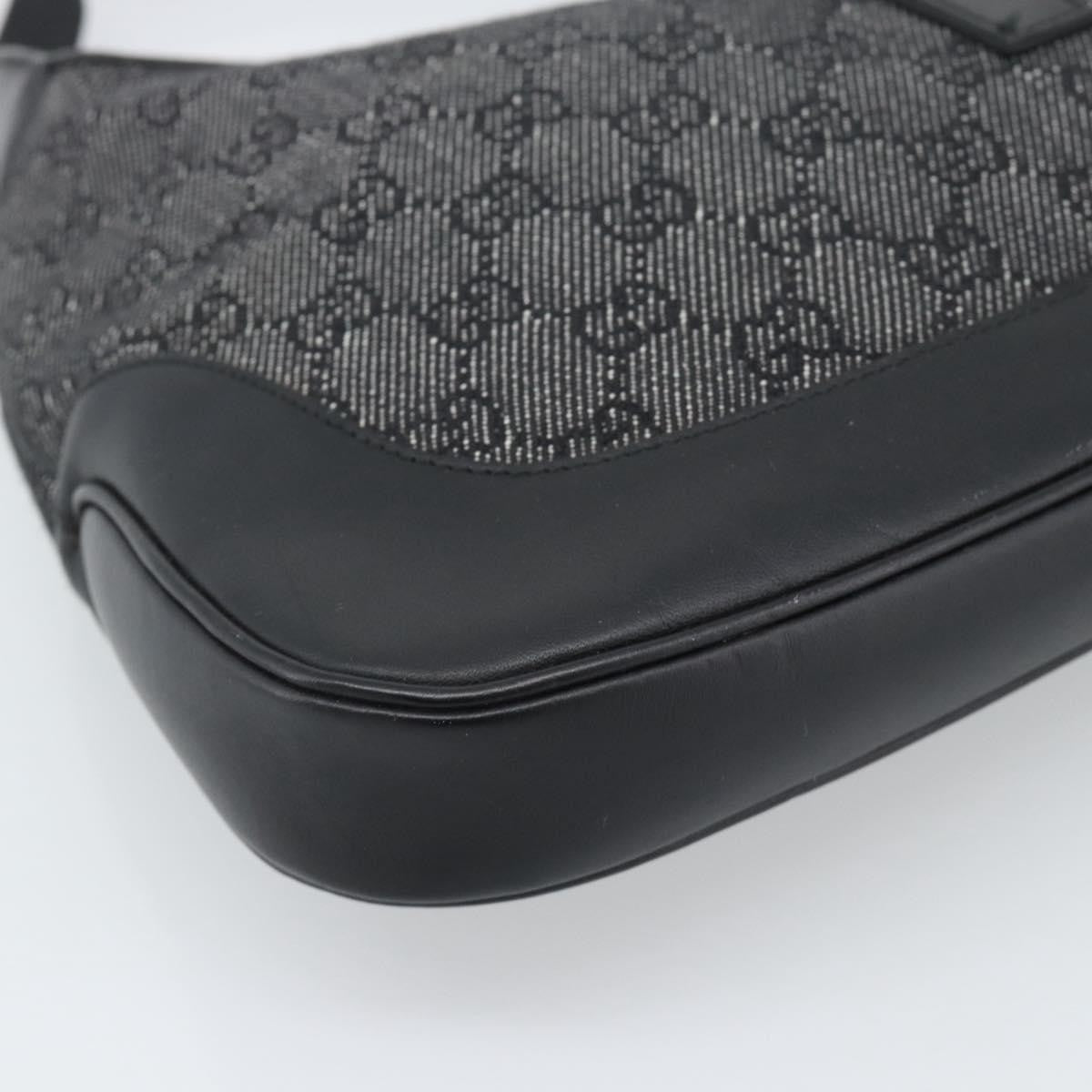 Gucci Jackie Gg Canvas And Leather Black Canvas Tote Bag Bag (Pre-Owned)