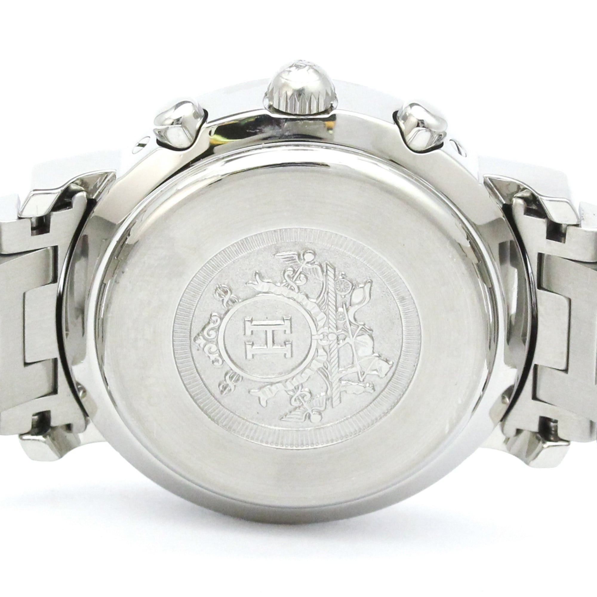 Hermes Clipper Chronograph Quartz Stainless Steel Watch (Pre-Owned)
