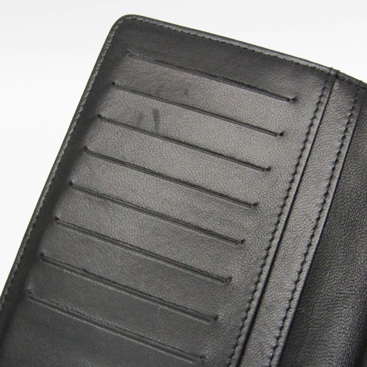 Chanel Lucky Symbols Yen Embossed Quilted Patent Black Leather Wallets Accessory (Pre-Owned)