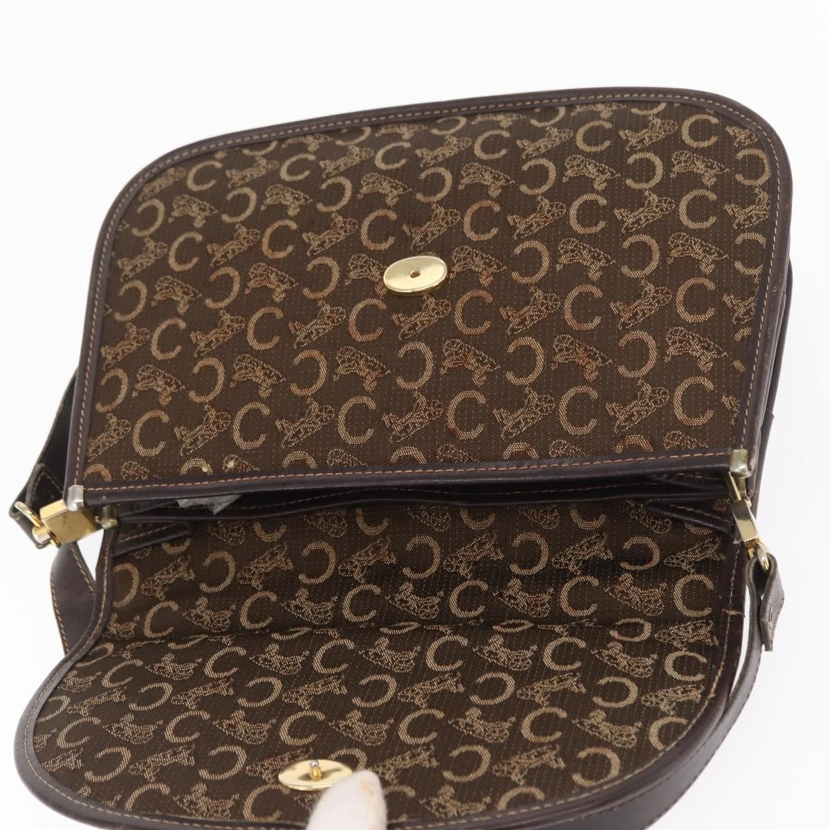 Celine C Sulky Canvas Brown Canvas Shoulder Bag Bag (Pre-Owned)