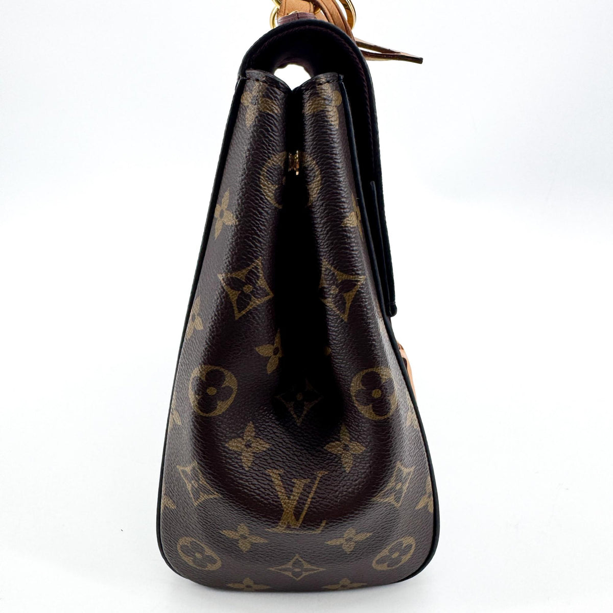 Louis Vuitton Cluny Top Handle Monogram Canvas Brown Canvas Handbag (Pre-Owned)