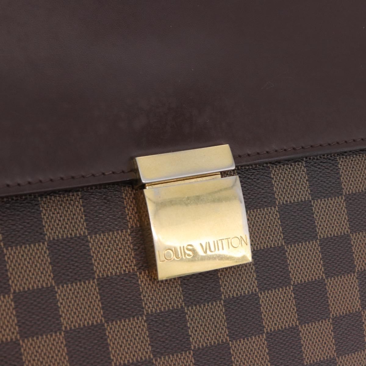 Louis Vuitton Altona Damier Ebene Brown Canvas Briefcase Bag (Pre-Owned)