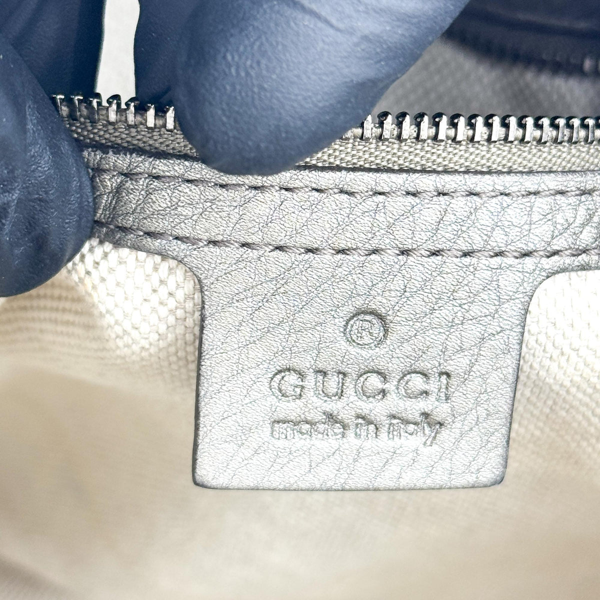 Gucci Soho Chain Strap Leather Silver Leather Shoulder Bag Bag (Pre-Owned)