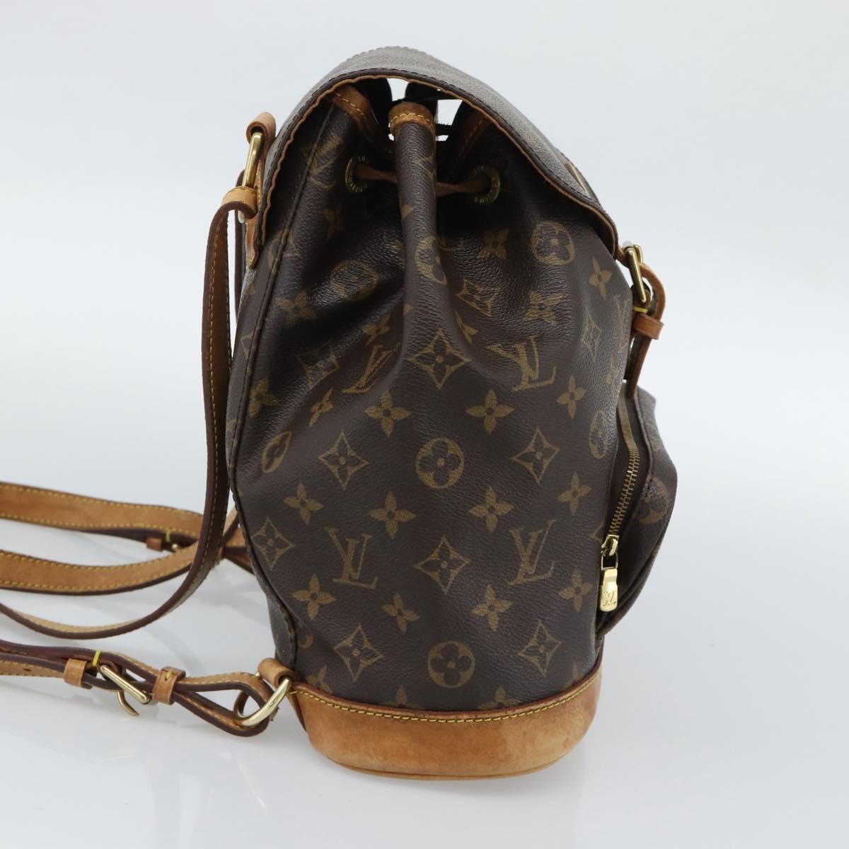 Louis Vuitton Vintage Montsouris Monogram Canvas Brown Canvas Backpack Bag (Pre-Owned)