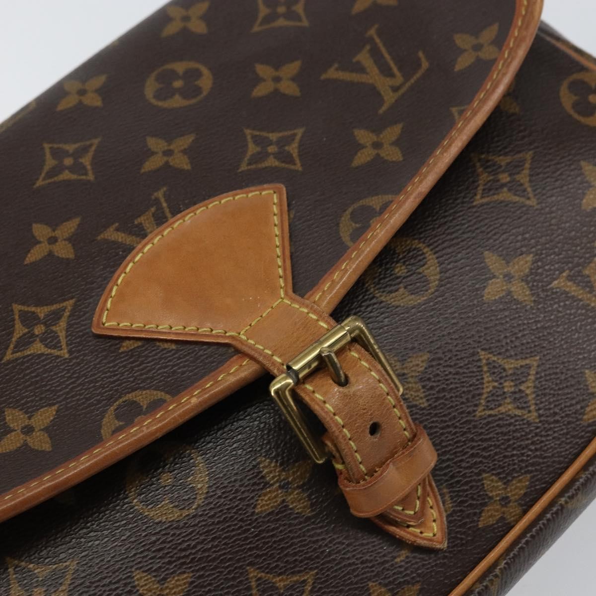 Louis Vuitton Sologne Monogram Canvas Brown Canvas Shoulder Bag Bag (Pre-Owned)