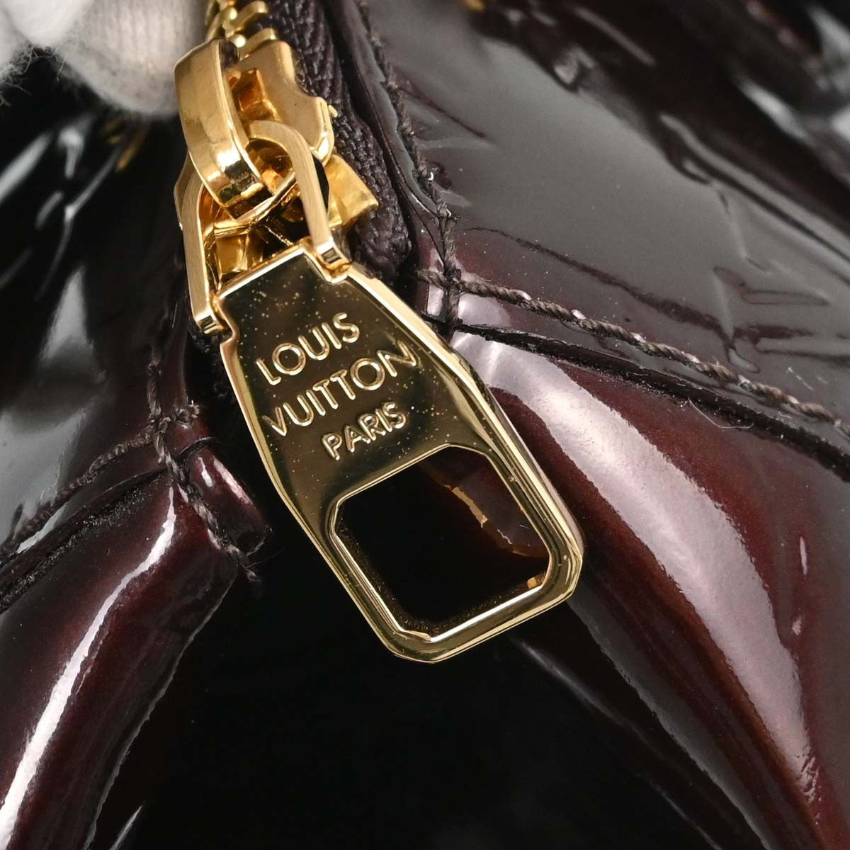 Louis Vuitton Sherwood Monogram Vernis Purple Patent_Leather Handbag (Pre-Owned)