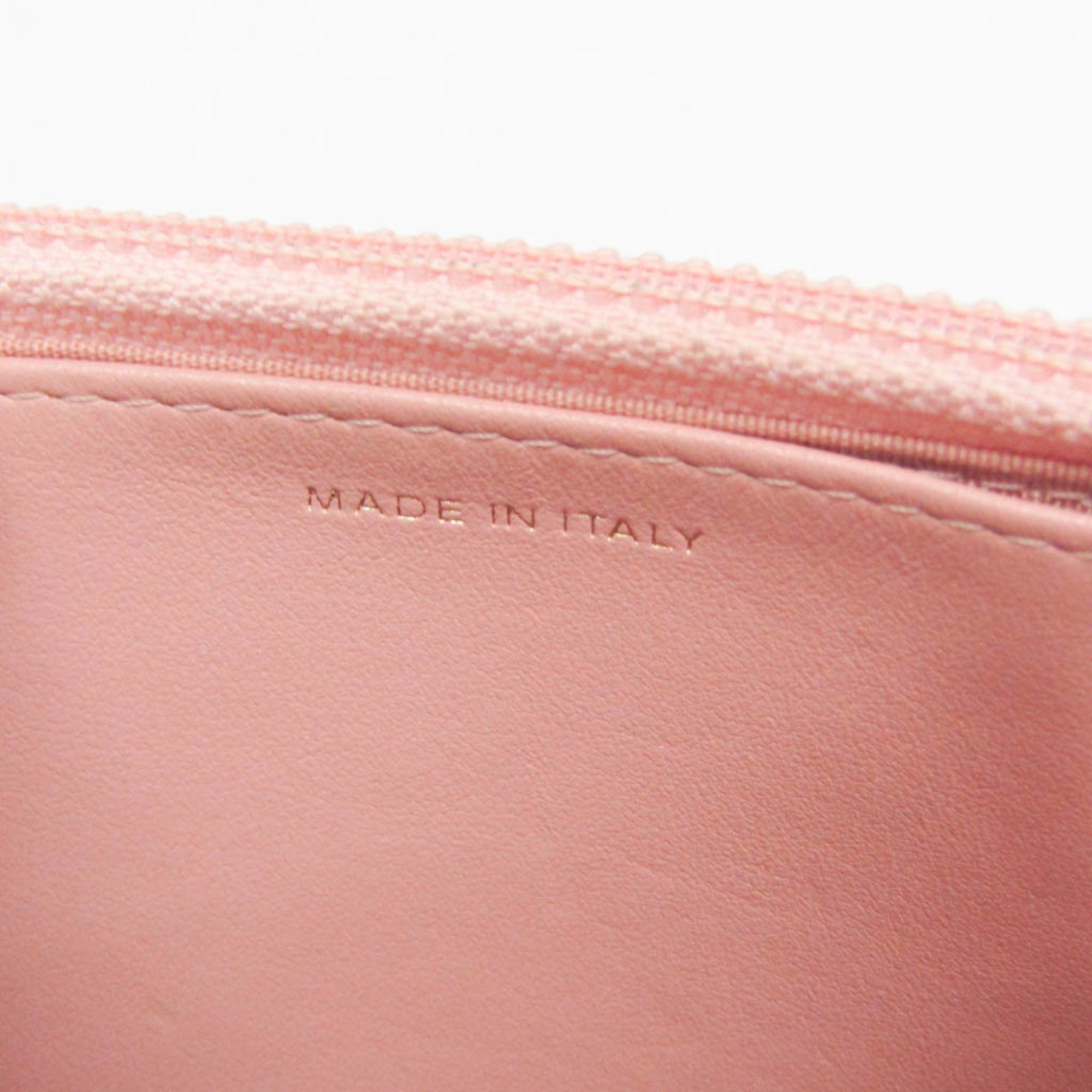 Chanel Boy Wallet On Chain Quilted Caviar Pink Calfskin Wallets Accessory (Pre-Owned)