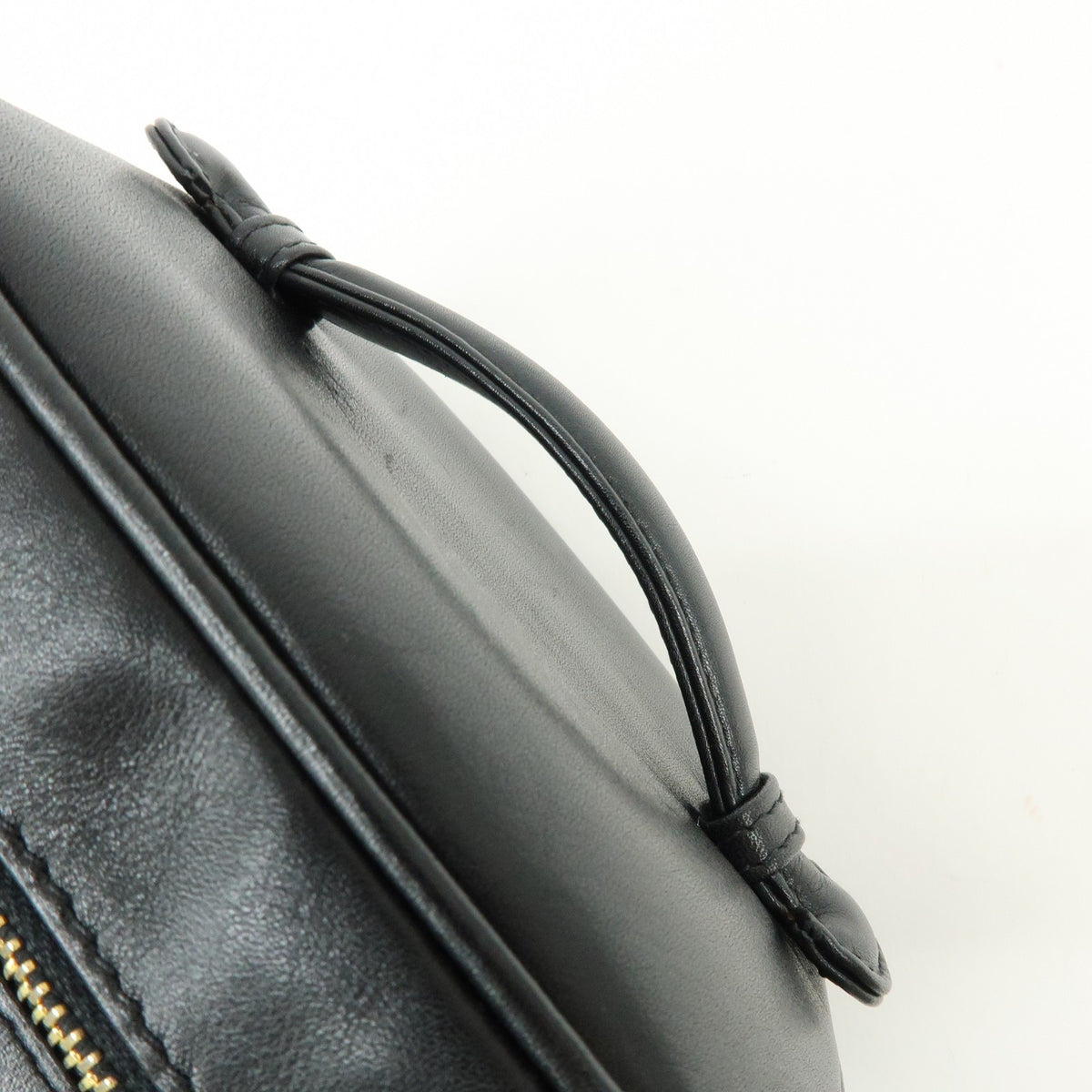 Chanel Vanity Leather Black Leather Handbag (Pre-Owned)