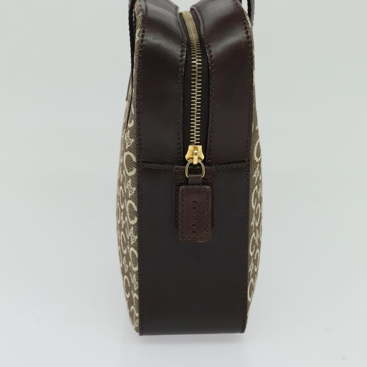 Celine C Macadam Canvas Gray Canvas Handbag (Pre-Owned)