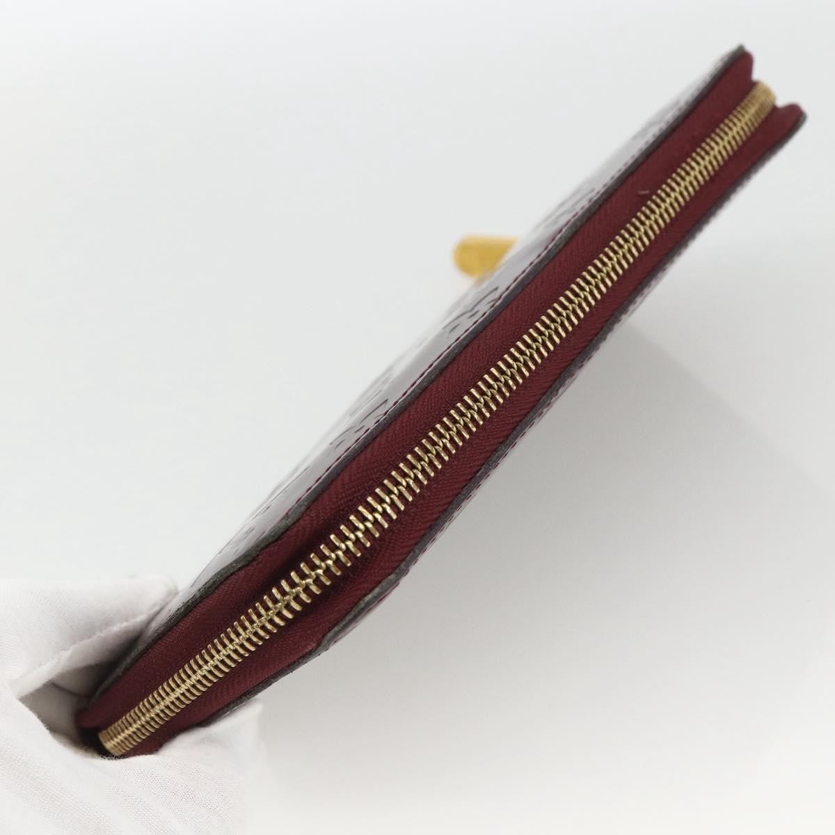 Louis Vuitton Zippy Leather Red Patent_Leather Wallets Accessory (Pre-Owned)